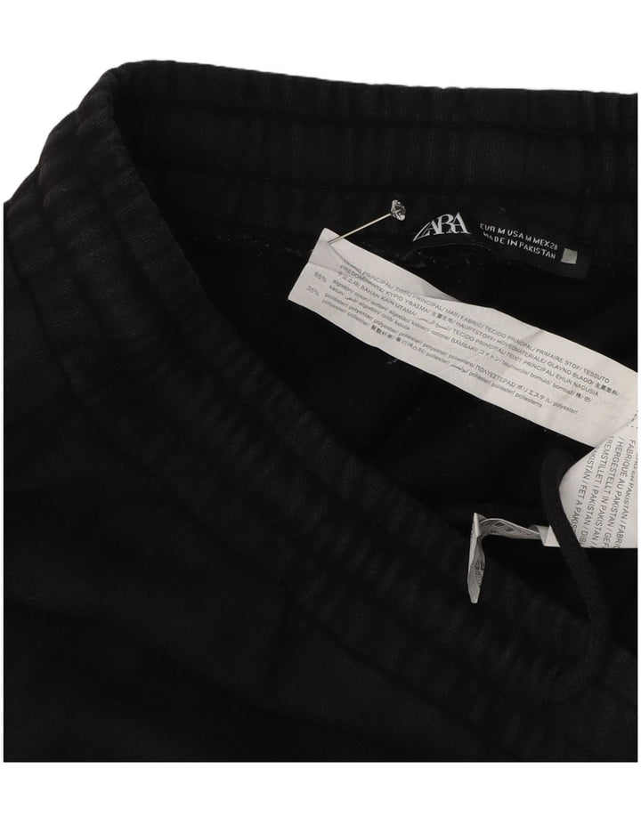 Pantaloni da tuta da uomo Zara Joggers in cotone nero medio