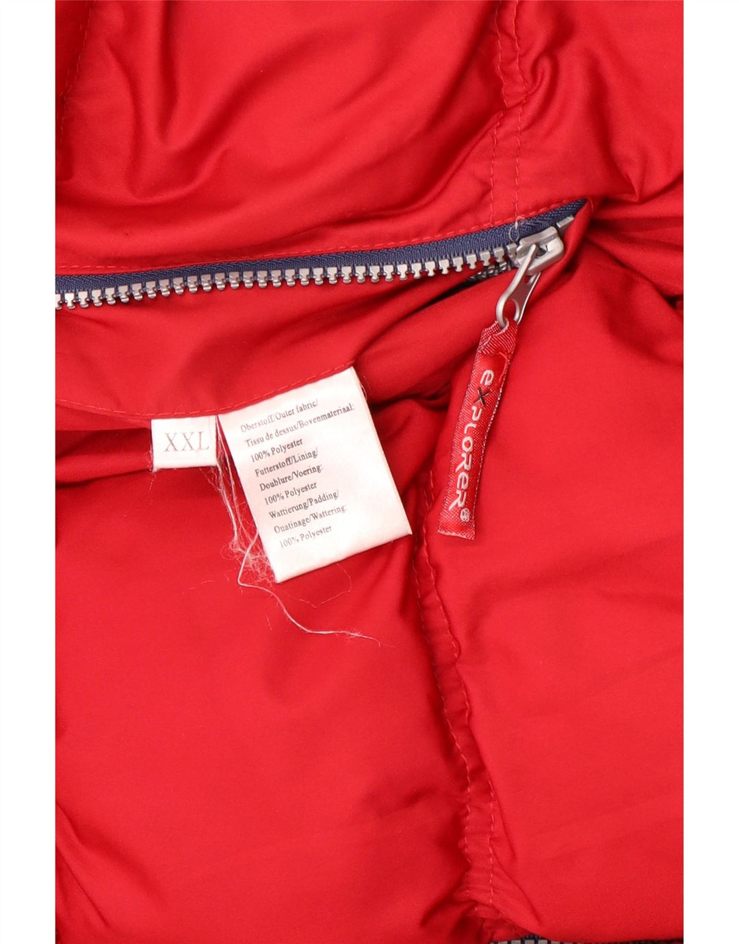 Giacca imbottita reversibile da uomo Explorer UK 44 2XL poliestere rosso