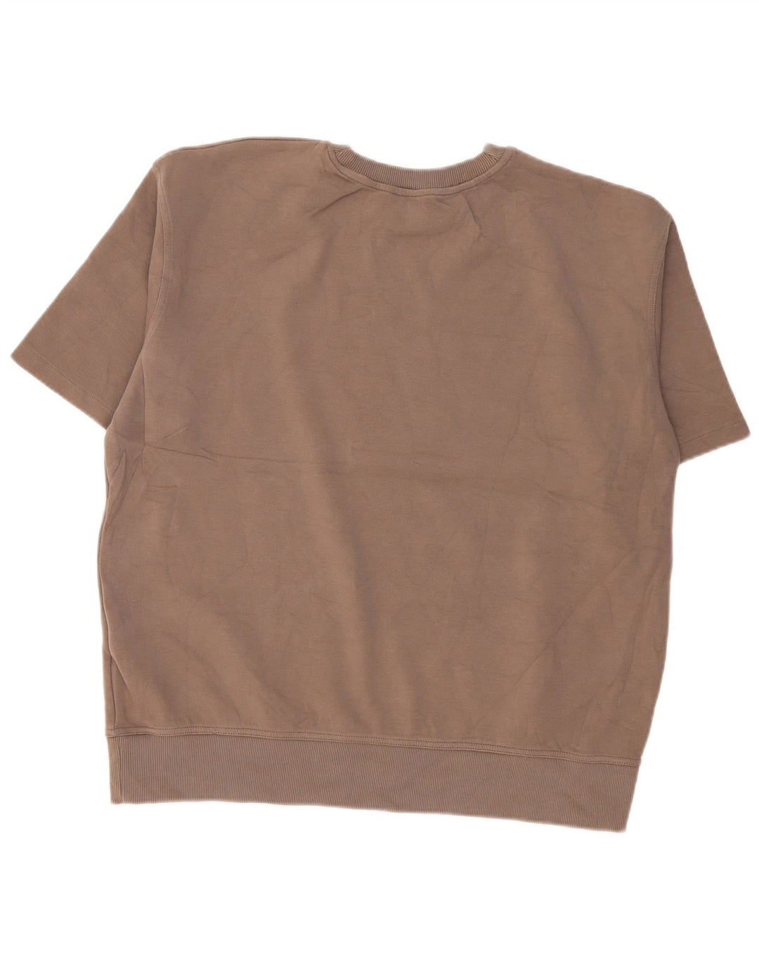 Felpa oversize a maniche corte da donna Zara UK 14 Beige medio