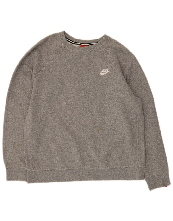 Felpa Nike Ragazzo Maglione 13-14 Anni XL Cotone Grigio