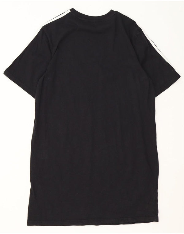 Abito T-shirt da donna Adidas UK 12/14 cotone nero medio