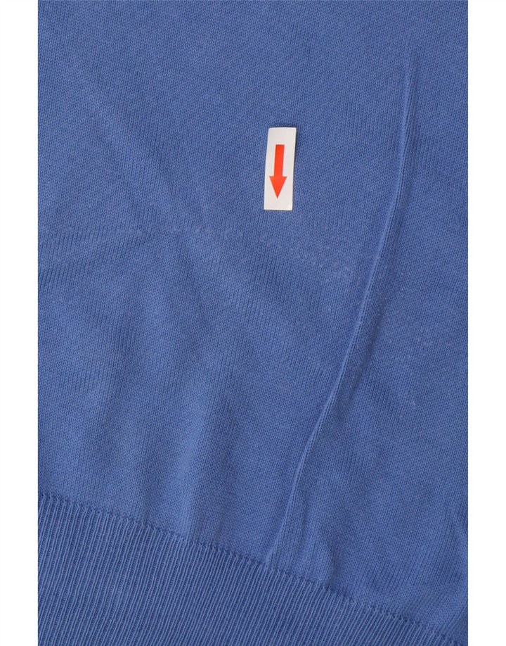 Maglione Uomo Scollo V TRUSSARDI Large Blu Cotone