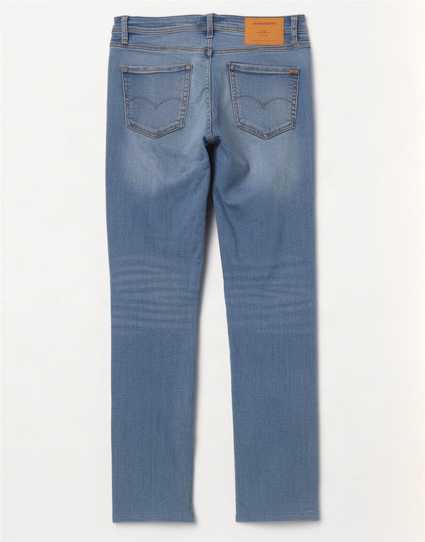 Jack & Jones Jeans skinny effetto consumato Liam da uomo W33 L29 cotone blu