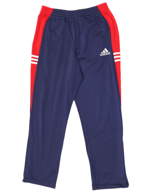 Pantaloni da tuta da uomo Adidas UK 40/42 Medium Blu Navy Colourblock