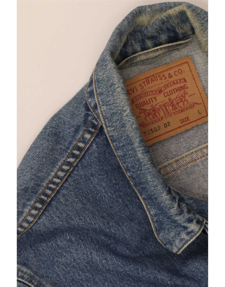 Giacca di jeans da uomo Levi's UK 40 grande blu