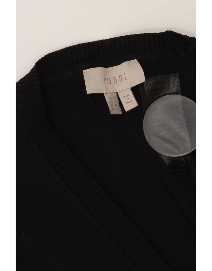 Abito maglione da donna Coast UK 16 grande nylon nero