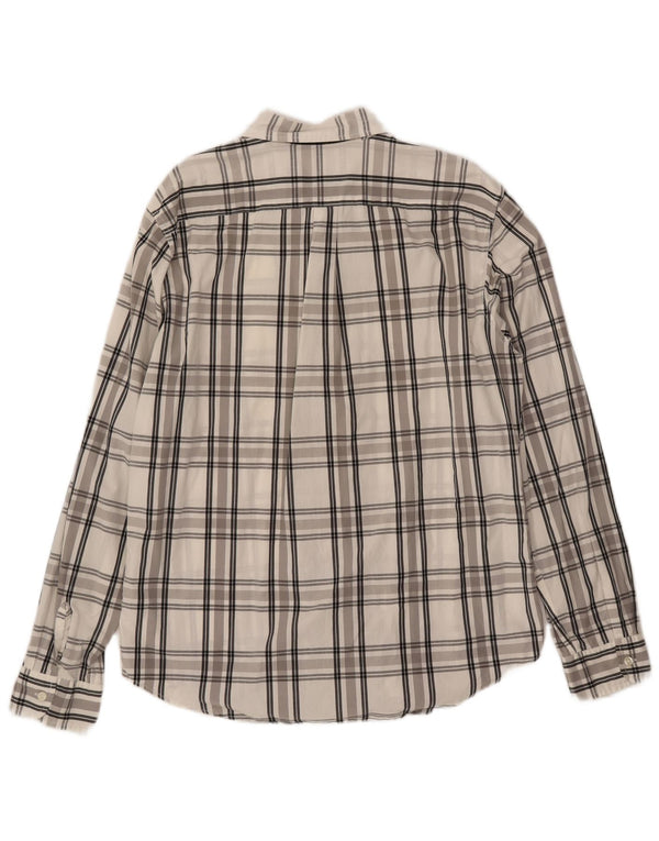 Camicia LEVI'S da uomo XL in cotone a quadri grigi