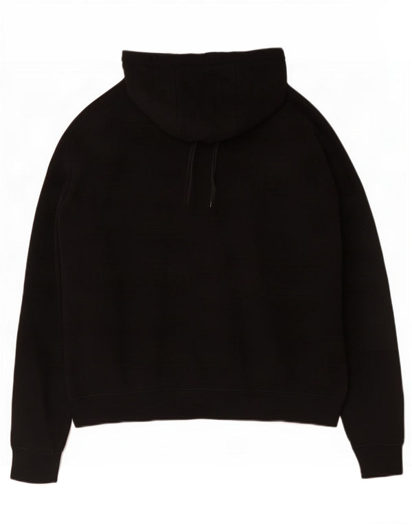 Maglia con cappuccio da donna Nike UK 14 cotone nero medio