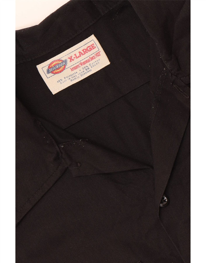 Camicia a maniche corte da uomo Dickies XL nera in poliestere