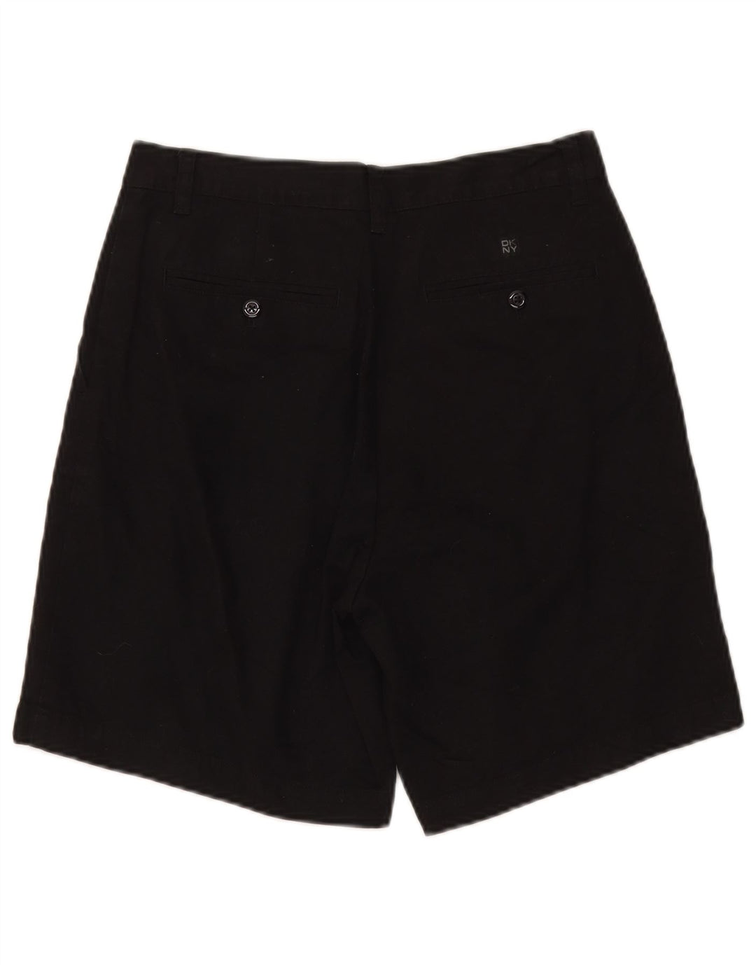 Pantaloncini chino a vita alta da donna Dkny W30 cotone nero medio