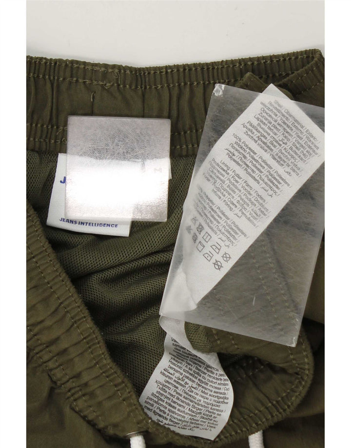 Pantaloncini da bagno da uomo Jack & Jones medio poliestere kaki