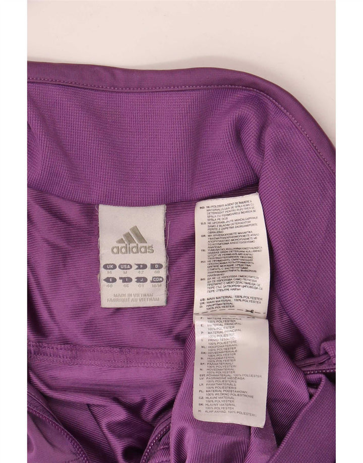 Giacca da tuta da donna Adidas UK 14 poliestere viola medio
