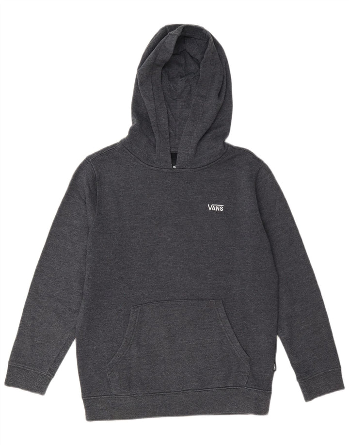 Felpa con cappuccio da ragazzo Vans 10-11 anni in cotone grigio medio