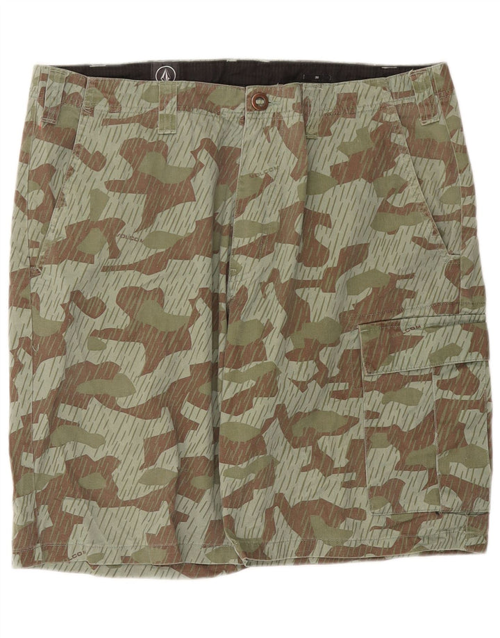 Pantaloncini cargo da uomo Volcom W36 Large verde mimetico