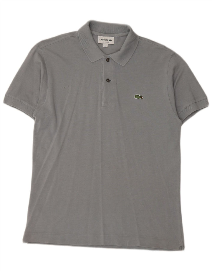 Polo da uomo Lacoste vestibilità classica taglia 3 piccola in cotone grigio
