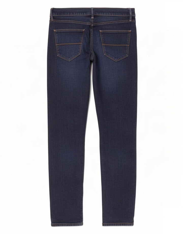 Jeans slim da uomo Marks & Spencer W36 L33 cotone blu navy