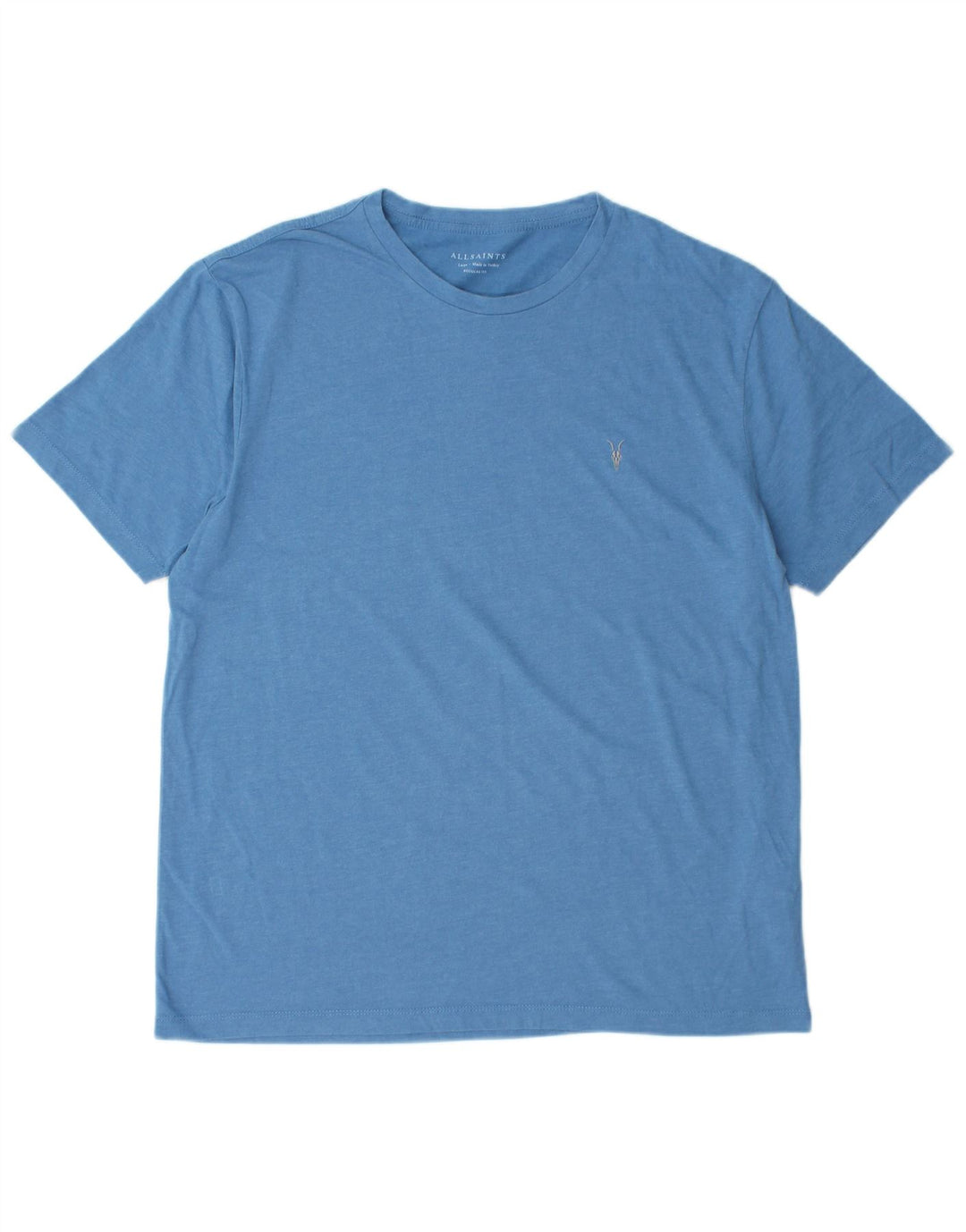 T-shirt da uomo con vestibilità regolare All Saints, taglia grande, in cotone blu