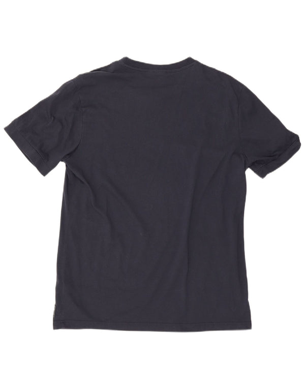 T-shirt grafica da uomo Lotto Top XL in cotone blu navy