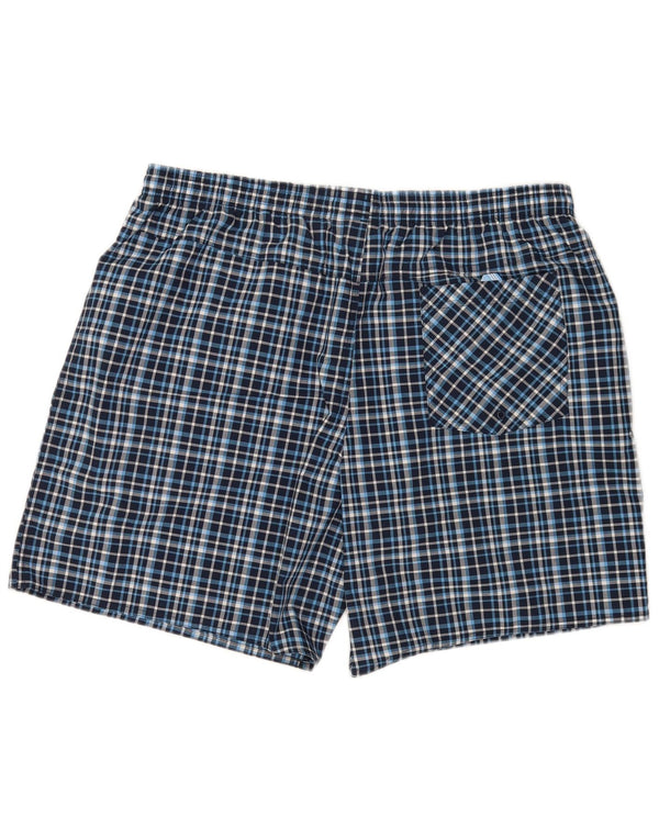 Pantaloncini da bagno da uomo Adidas XL in poliestere a quadri blu