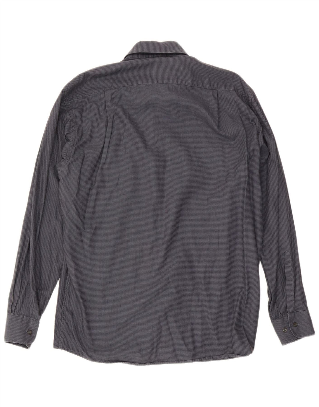 Camicia da uomo Roccobarocco taglia 40 15 3/4 cotone a quadri grigio medio
