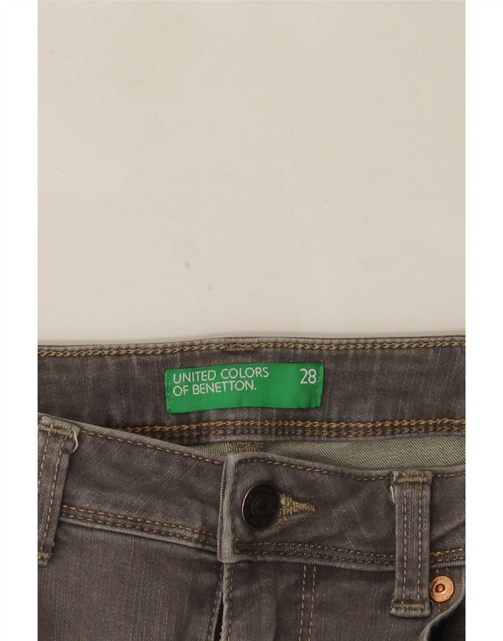 Jeans skinny bootcut da donna Benetton W28 L33 Grigi