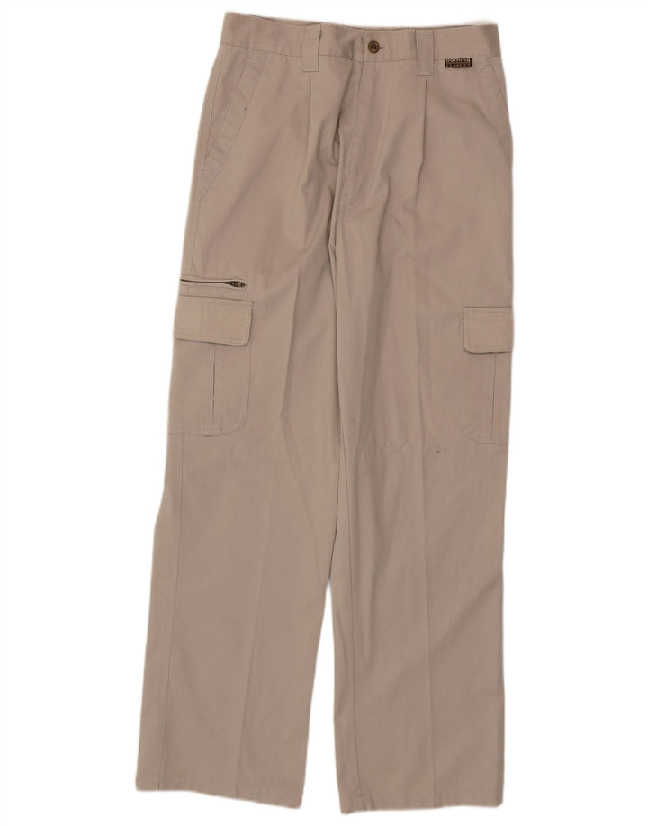 Pantaloni cargo dritti classici da uomo VINTAGE W29 L29 Beige