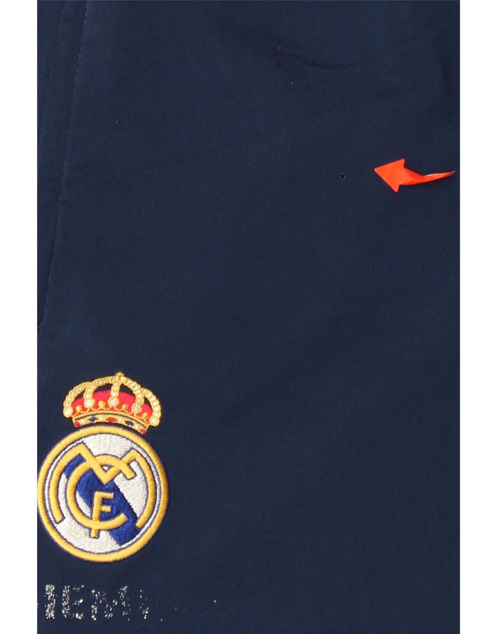 Pantaloni da tuta ADIDAS da uomo del Real Madrid UK 38/40 medio blu navy