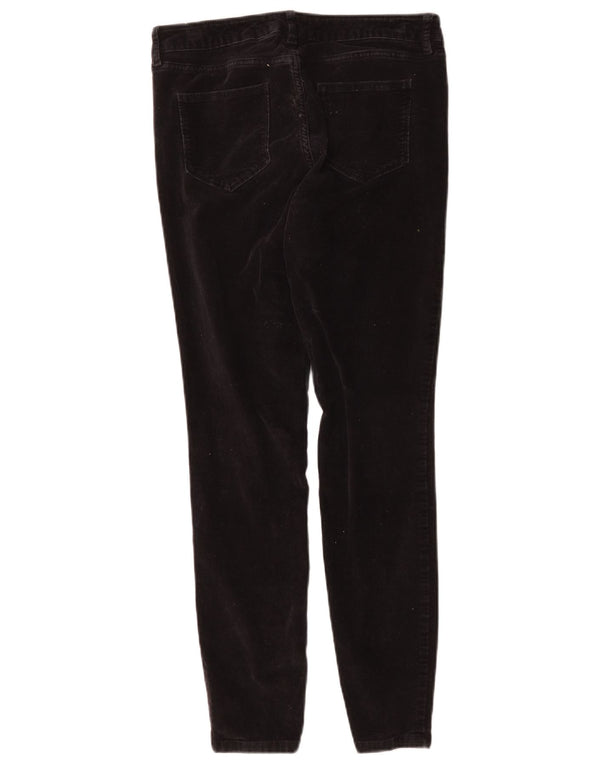 Pantaloni slim in velluto a coste da donna Fat Face UK 12 Medium W30 L28 Blu navy
