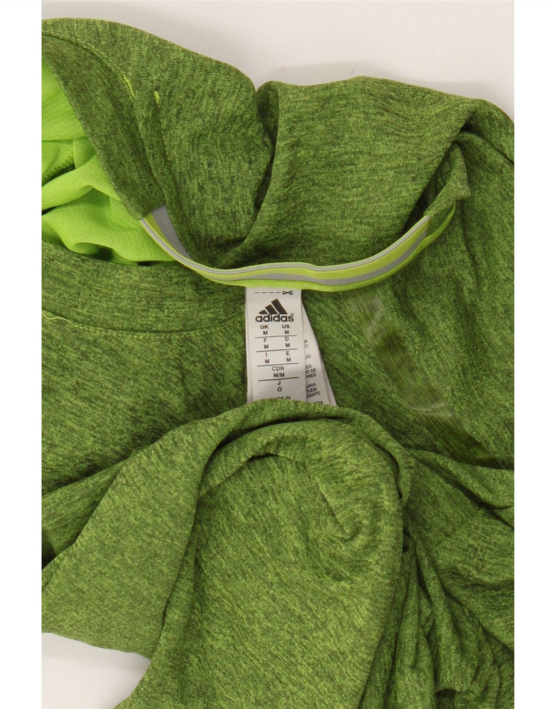 T-shirt da uomo Adidas Top in poliestere chiazzato verde medio
