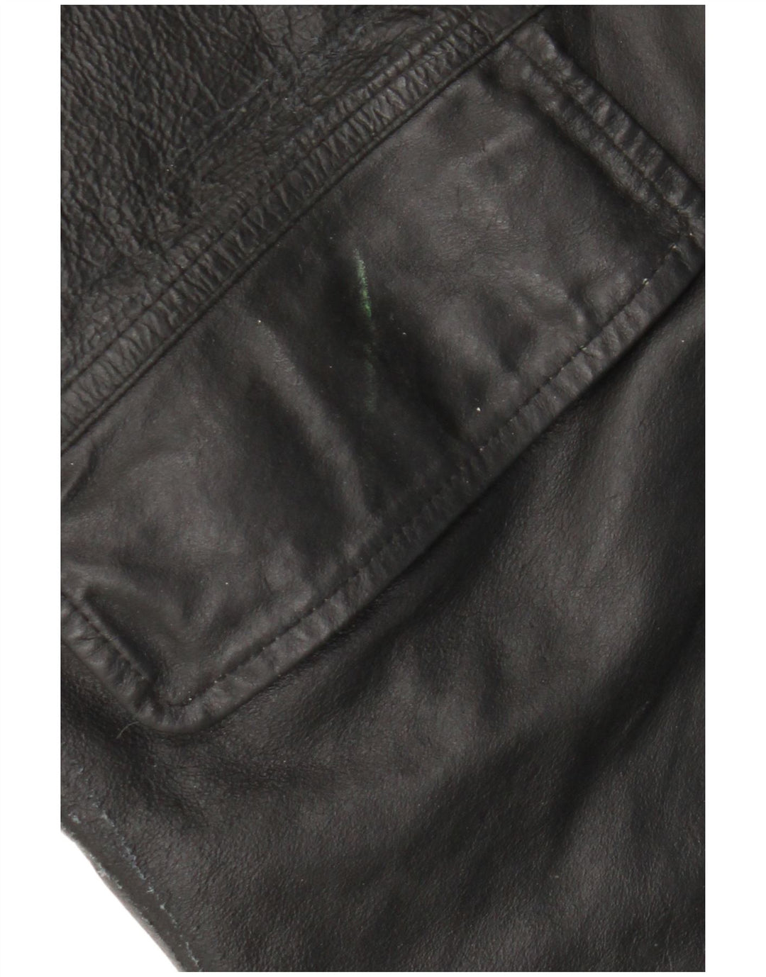 Giacca in pelle da uomo VINTAGE IT 54 2XL Pelle nera