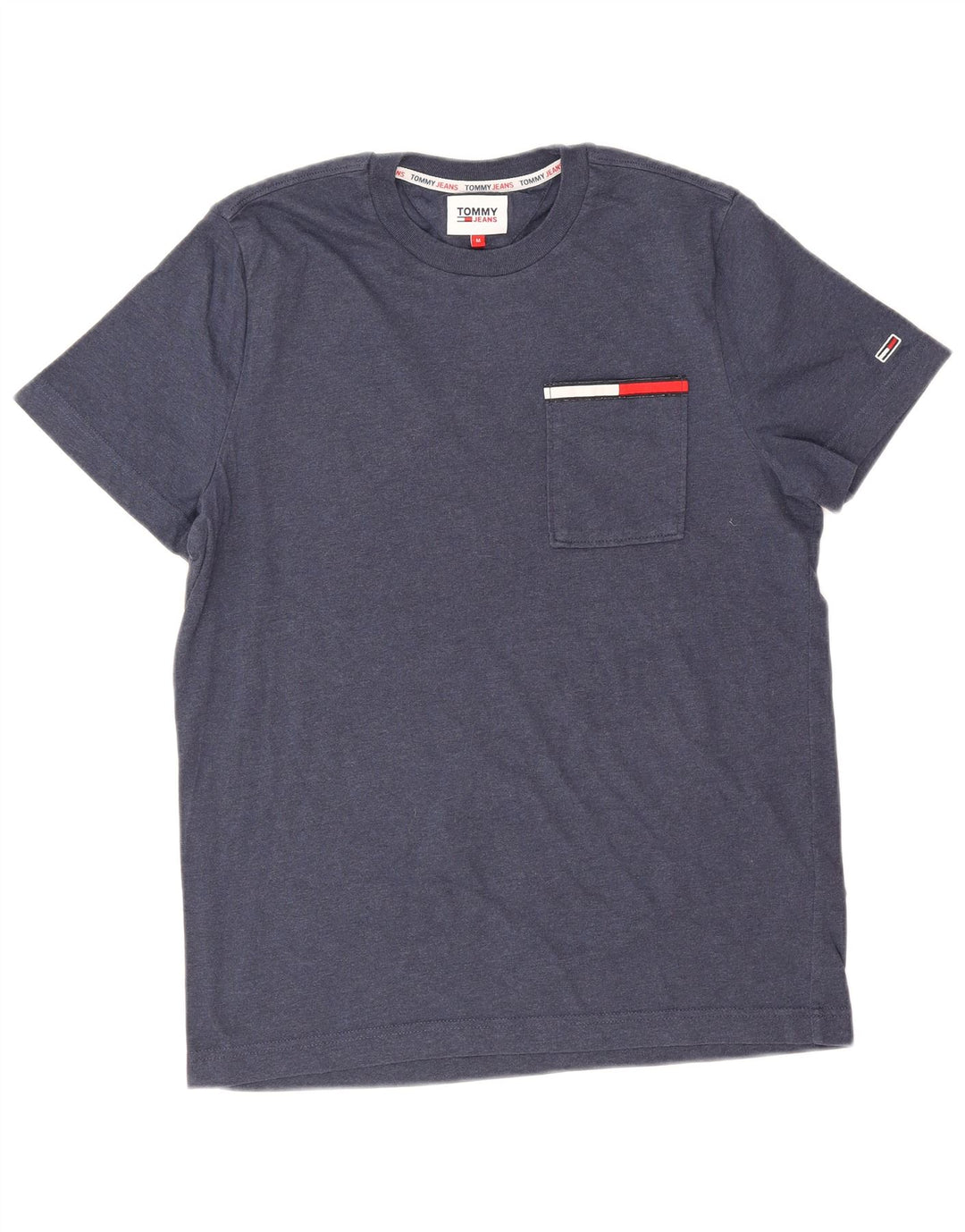 T-shirt da uomo Tommy Hilfiger Top in cotone blu navy medio