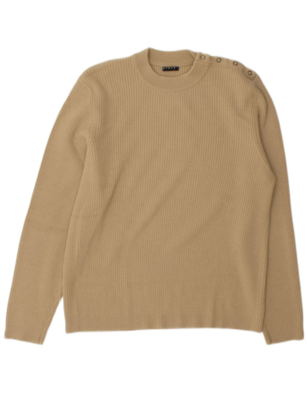 Maglione maglione girocollo da uomo Sisley XL in lana beige