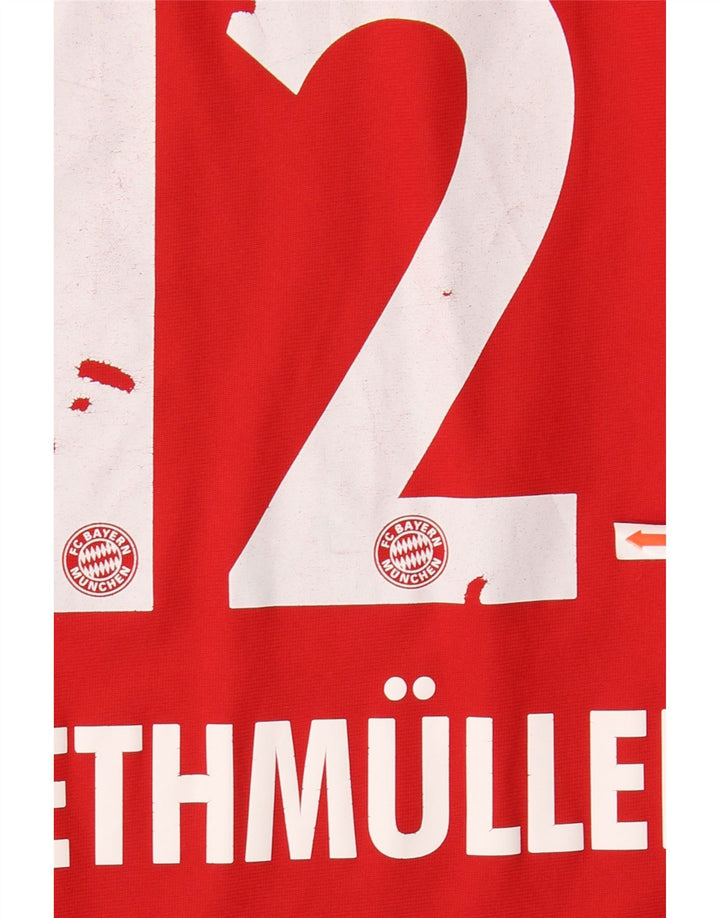 T-shirt grafica ADIDAS da bambino FC Bayern Munchen 15-16 anni a righe rosse