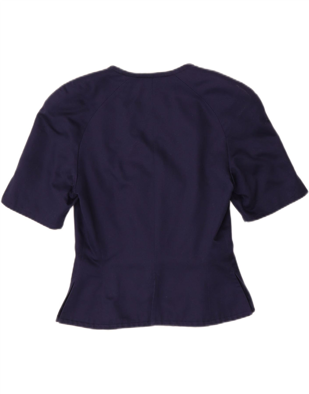 CACHAREL Womens Crop Short Sleeve Blazer Jacket EU 38 Medium Navy Blue Vintage Cacharel and Second-Hand Cacharel from Messina Hembry 