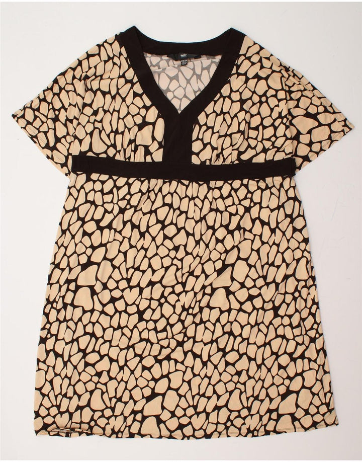 Abito tubino da donna MOSSIMO US 24 3XL Poliestere maculato beige