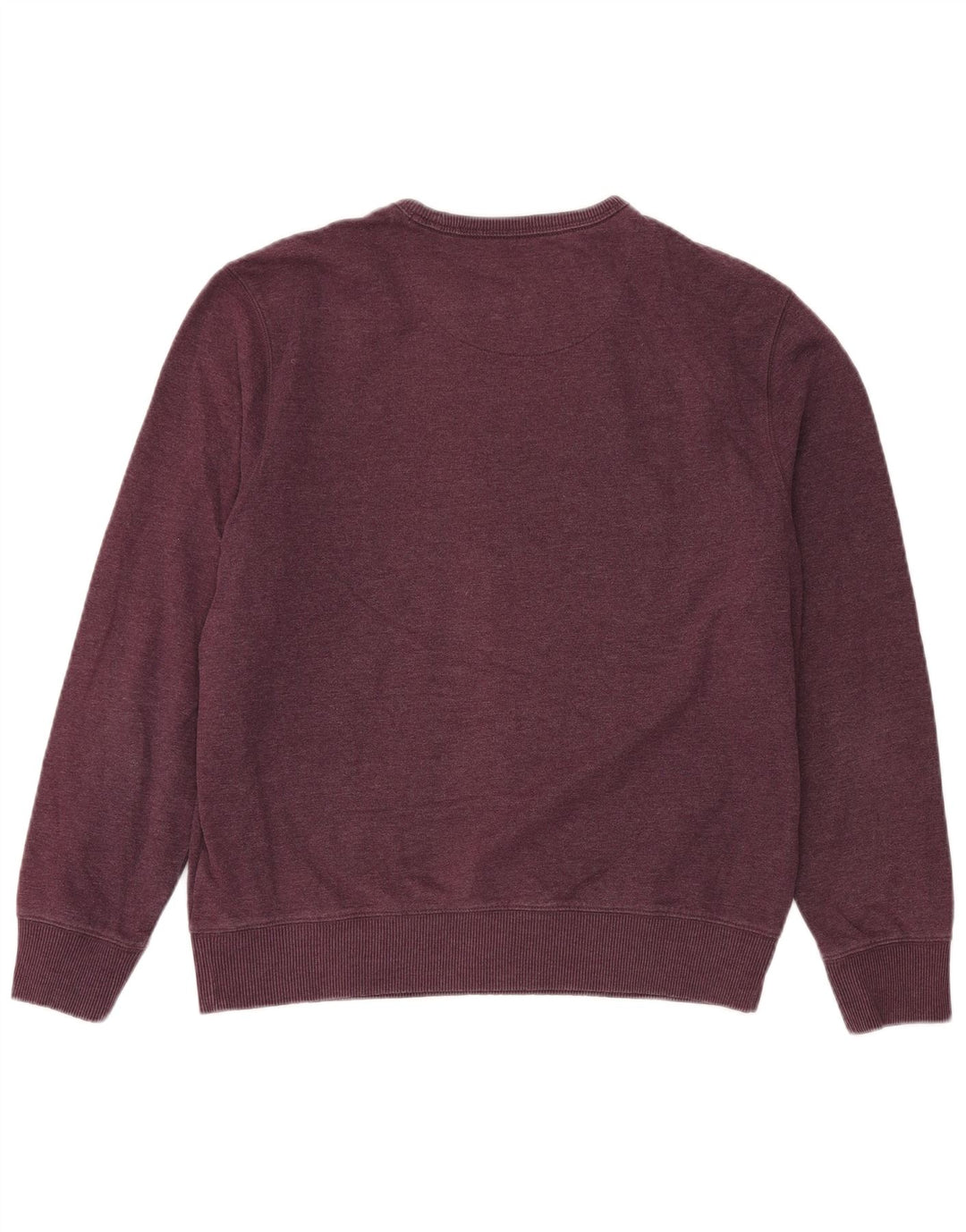 Felpa da uomo Regular Fit Marks & Spencer, grande, in cotone bordeaux