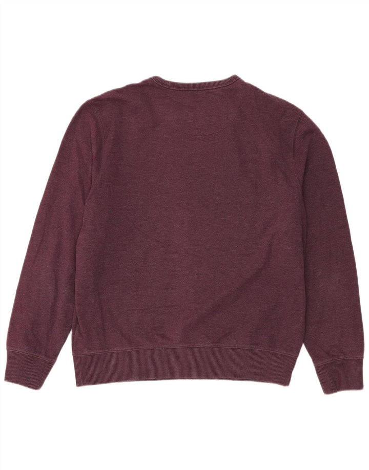 Felpa da uomo Regular Fit Marks & Spencer, grande, in cotone bordeaux