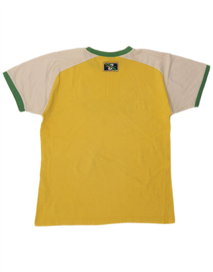 T-shirt grafica da uomo Nike Top in cotone color block giallo medio