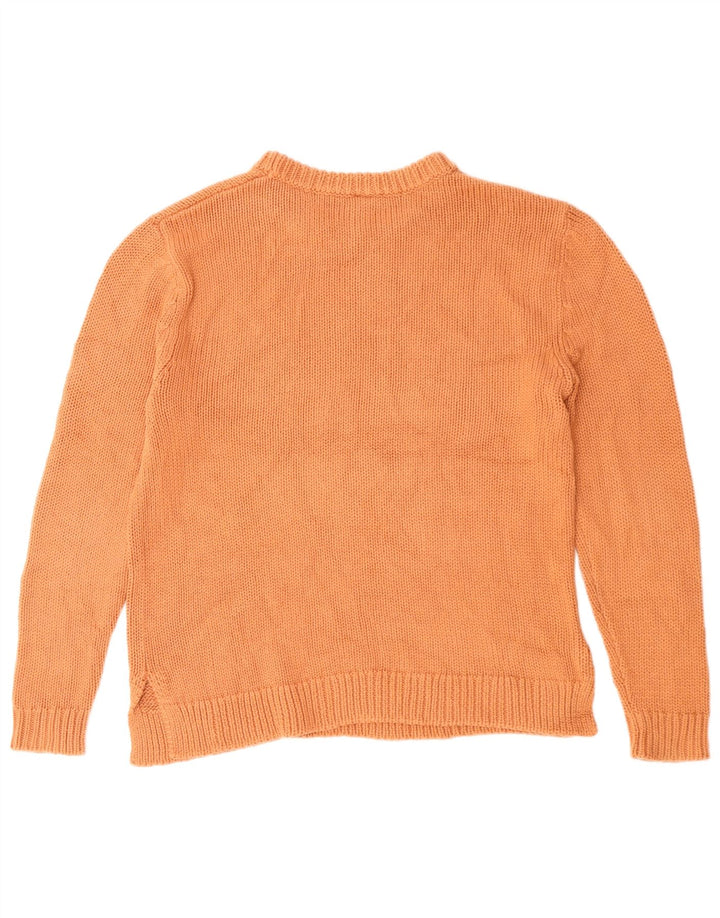 Maglione maglione girocollo da donna O'Neill UK 14 Cotone arancione medio