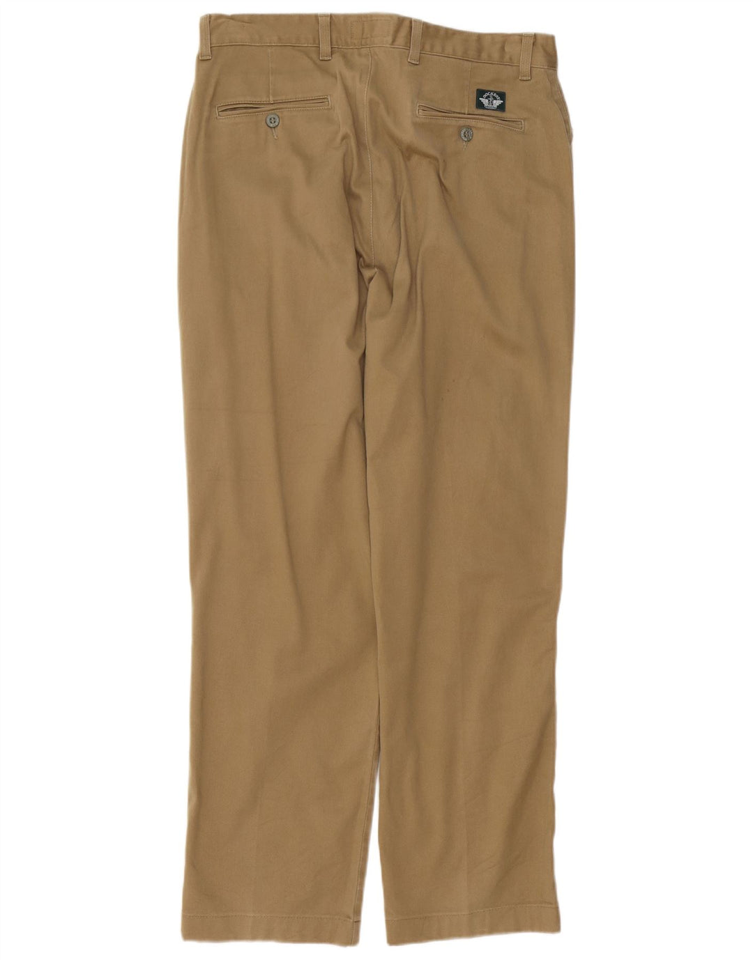 DOCKERS Pantaloni casual dritti kaki da uomo W34 L30 in cotone beige
