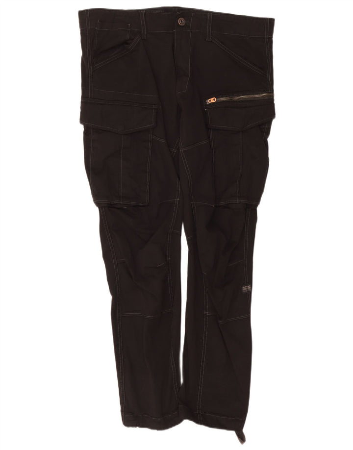 Pantaloni cargo slim da uomo G-STAR W36 L32 cotone nero