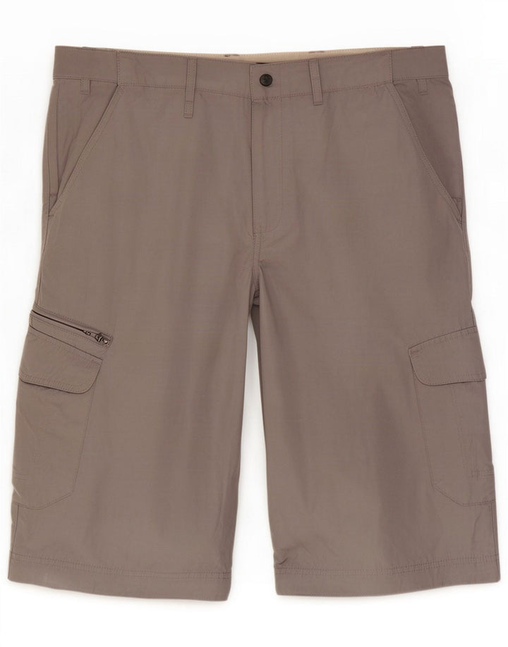 Pantaloncini cargo Marks & Spencer da uomo blu Harbour grandi W34 poliestere grigio