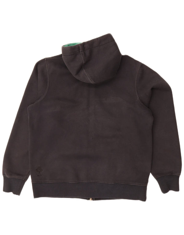 Maglione con cappuccio e zip da uomo CANTERBURY grande in cotone nero