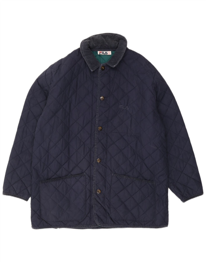 Giacca trapuntata da uomo Fila IT 56 3XL Blu Navy