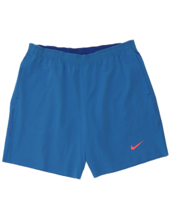 Pantaloncini sportivi Nike Dri Fit da uomo XL blu poliestere