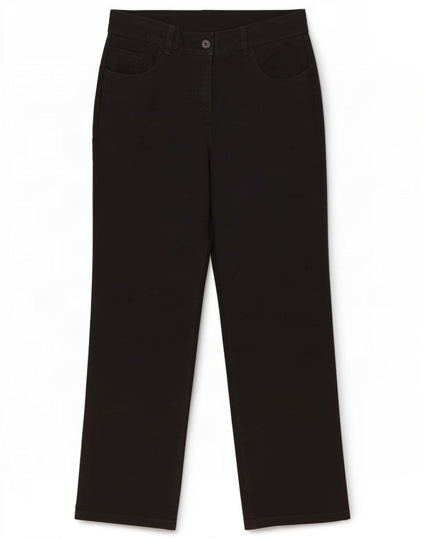 Pantaloni casual dritti da donna Marks & Spencer UK 12 medi W30 L29 neri