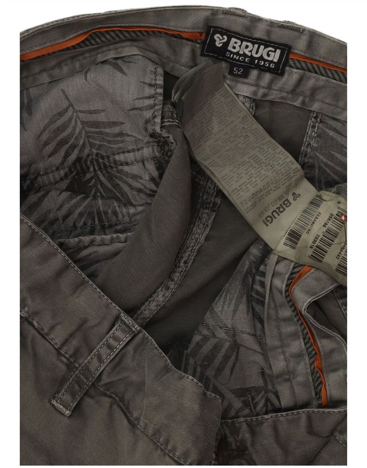 Pantaloncini cargo da uomo Brugi IT 52 XL W32 Cotone grigio