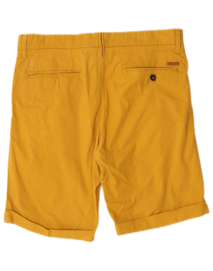 Pantaloncini chino da uomo Zara EU 38 piccoli W30 cotone giallo