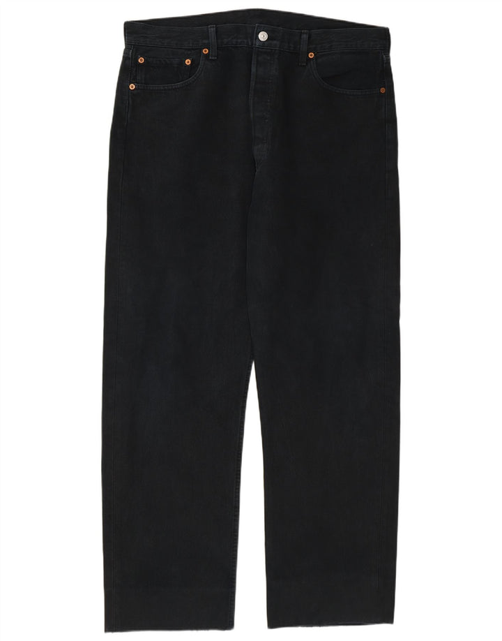 Jeans dritti da uomo Levi's W38 L31 cotone nero