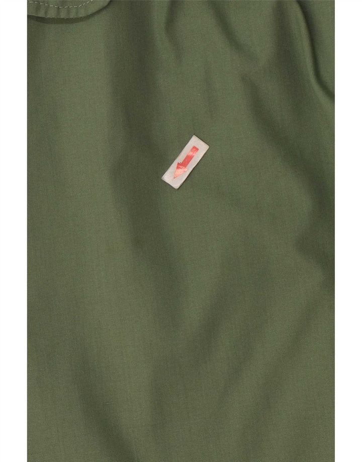 Gonna a trapezio da donna vintage piccola W26 poliestere verde